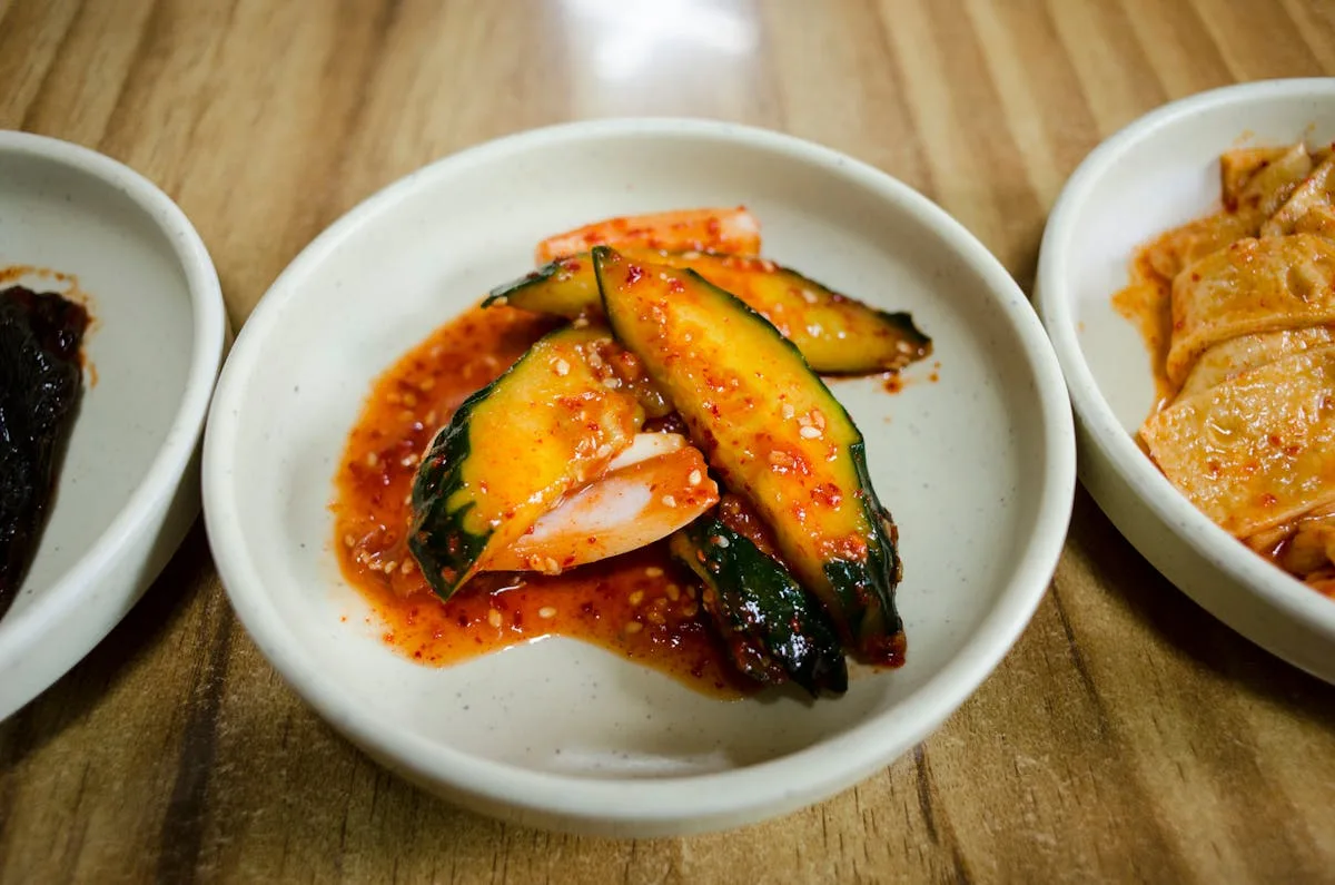 Spicy Korean Cucumber Kimchi (Oi Muchim)
